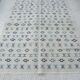 Nomadic Tunisian Berber rug, margoum kilim, ethnic in beige and blue wool.