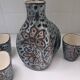 Ceramic orangeade service from Vallauris, made by Camos.