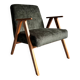 Restored Vintage Mid Century Modern Armchair, Forest Green Lounge Chair
