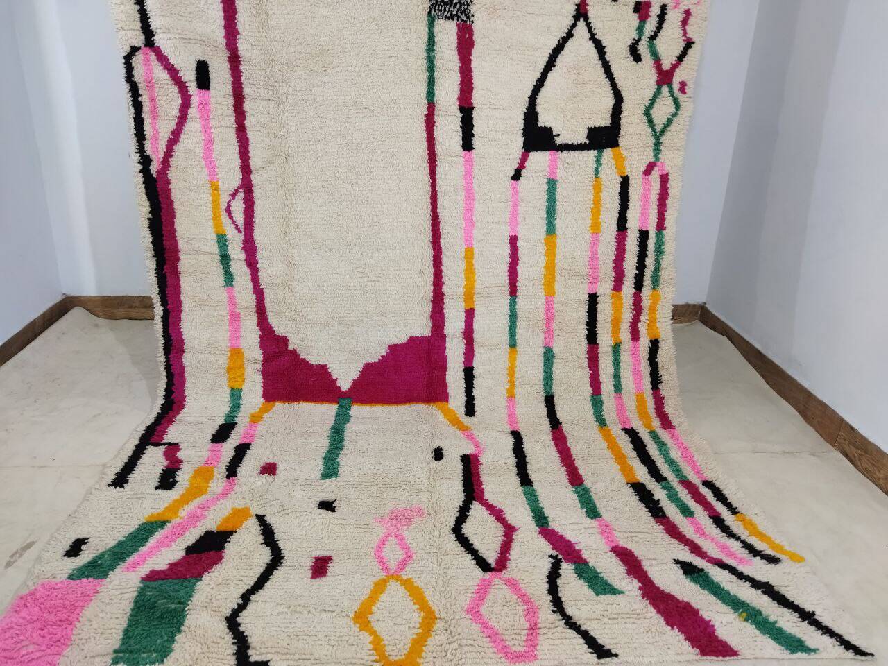 Handmade Moroccan Berber rug 298 X 185 CM