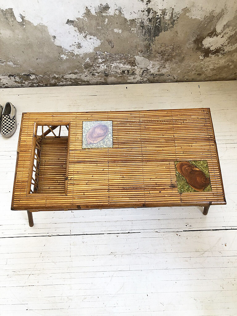 Rattan coffee table
