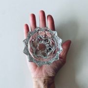 Bougeoir étoilé en cristal