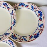 6 flat plates of Badonviller model Mousmee