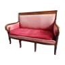 2-Seater mahogany sofa