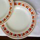 4 flat plates in iron earth from Salins, Lucette model 210809