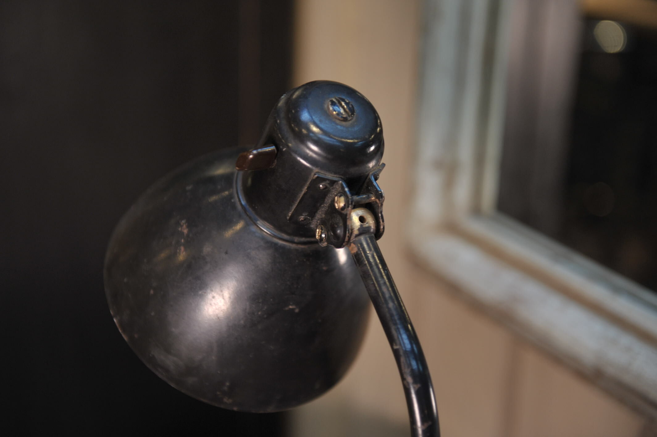 Old articulated office lamp 1950