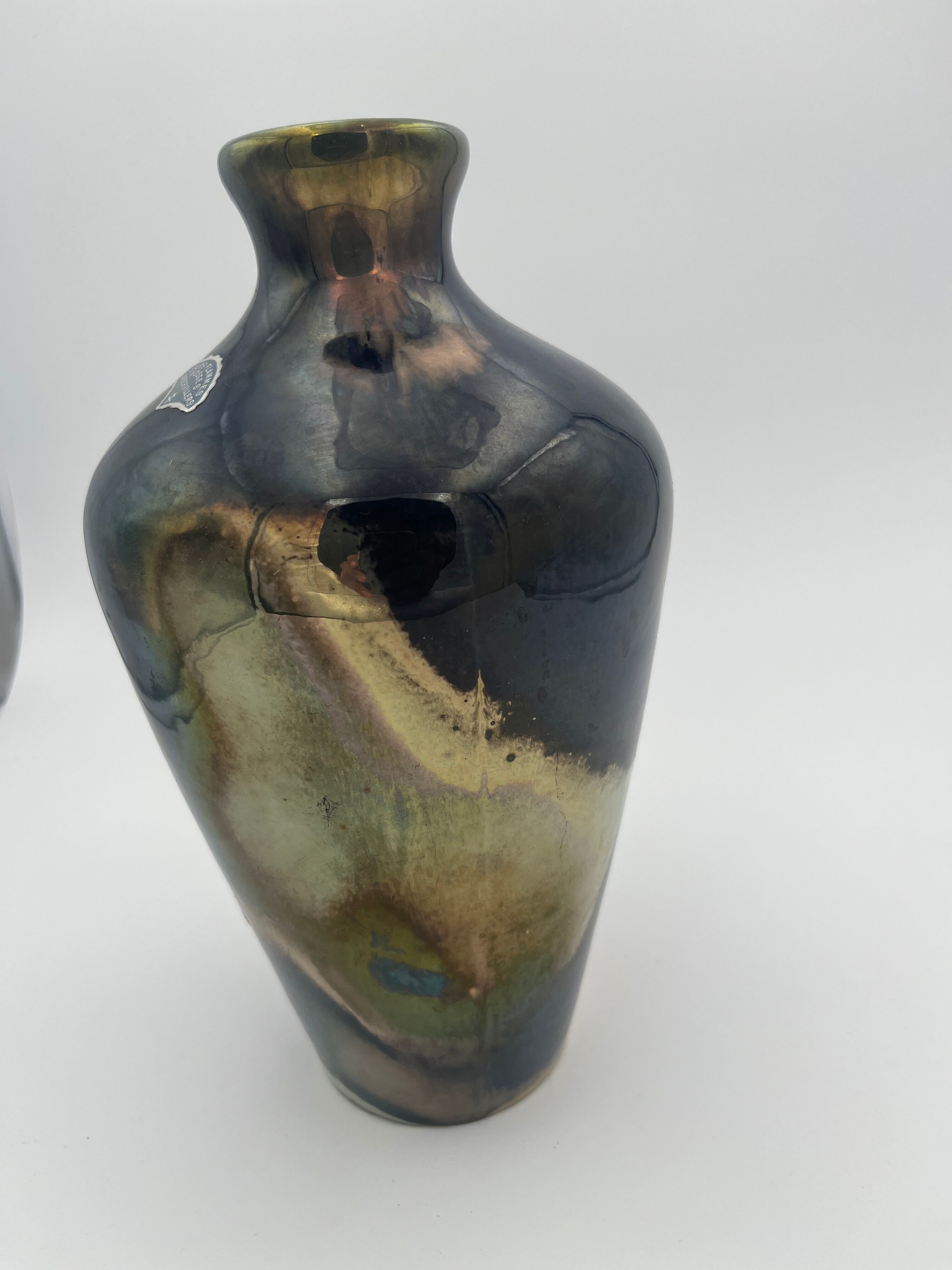 baluster vase in flamed sandstone of Rambervillers