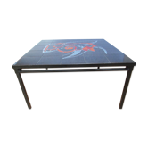 Table basse vintage carrée Vallauris