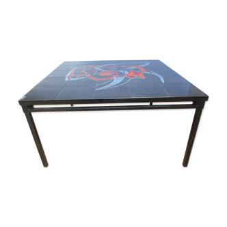 Vallauris square vintage coffee table