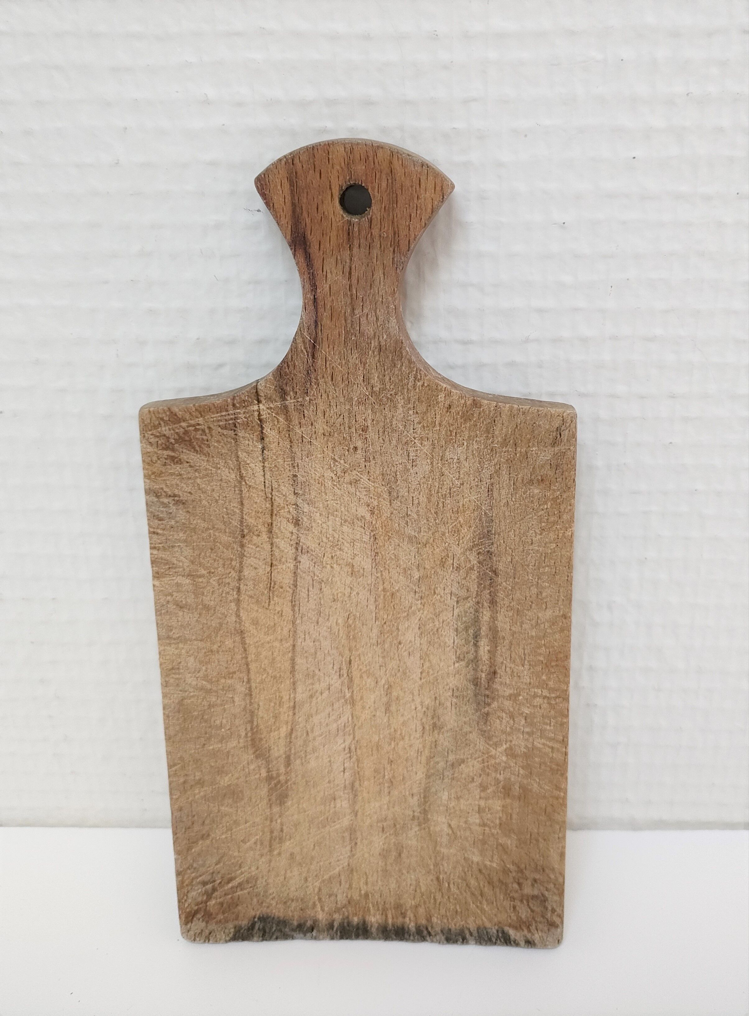 Trois planches à découper bois massif patiné vintage