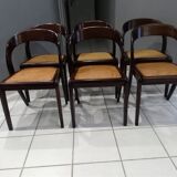 Set of 6 chairs Baumann "gondola"Vintage 1970