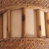 Vintage bamboo wall lamp