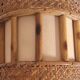 Vintage bamboo wall lamp