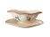 Large antique sauceboat in Longchamp earthenware.