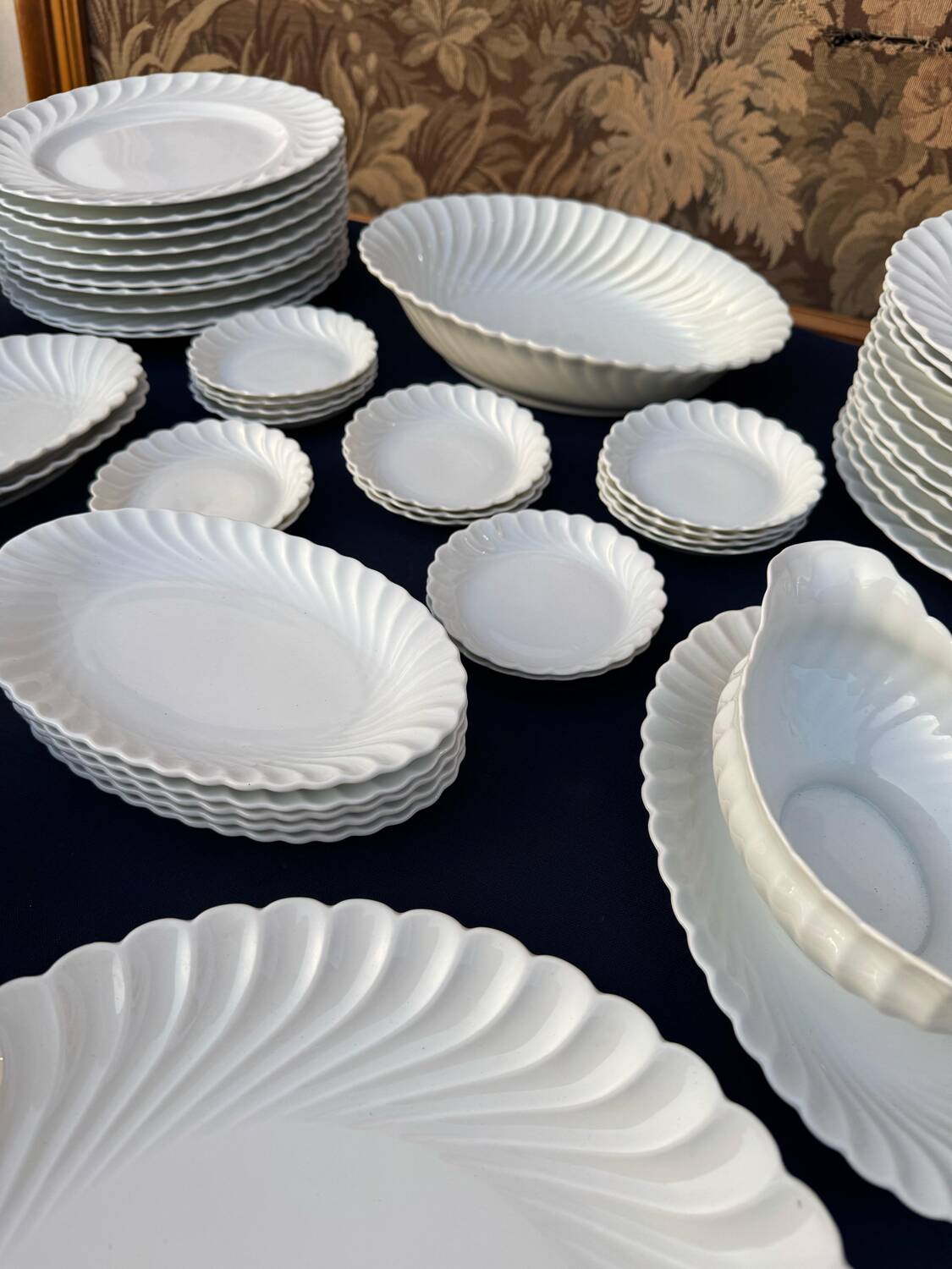 Antique and important Haviland Limoges Porcelain Dinner Service