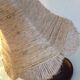 Wooden bedside lamp and Lampshade in rope/vintage 60-70 years