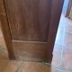 Antique double curtain cabinet in oak