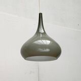 Mid-century Danish glass tulip pendant lamp by Nordisk Solar and Holmegaard, 1960s.