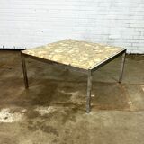 Table basse vintage onyx & époxy