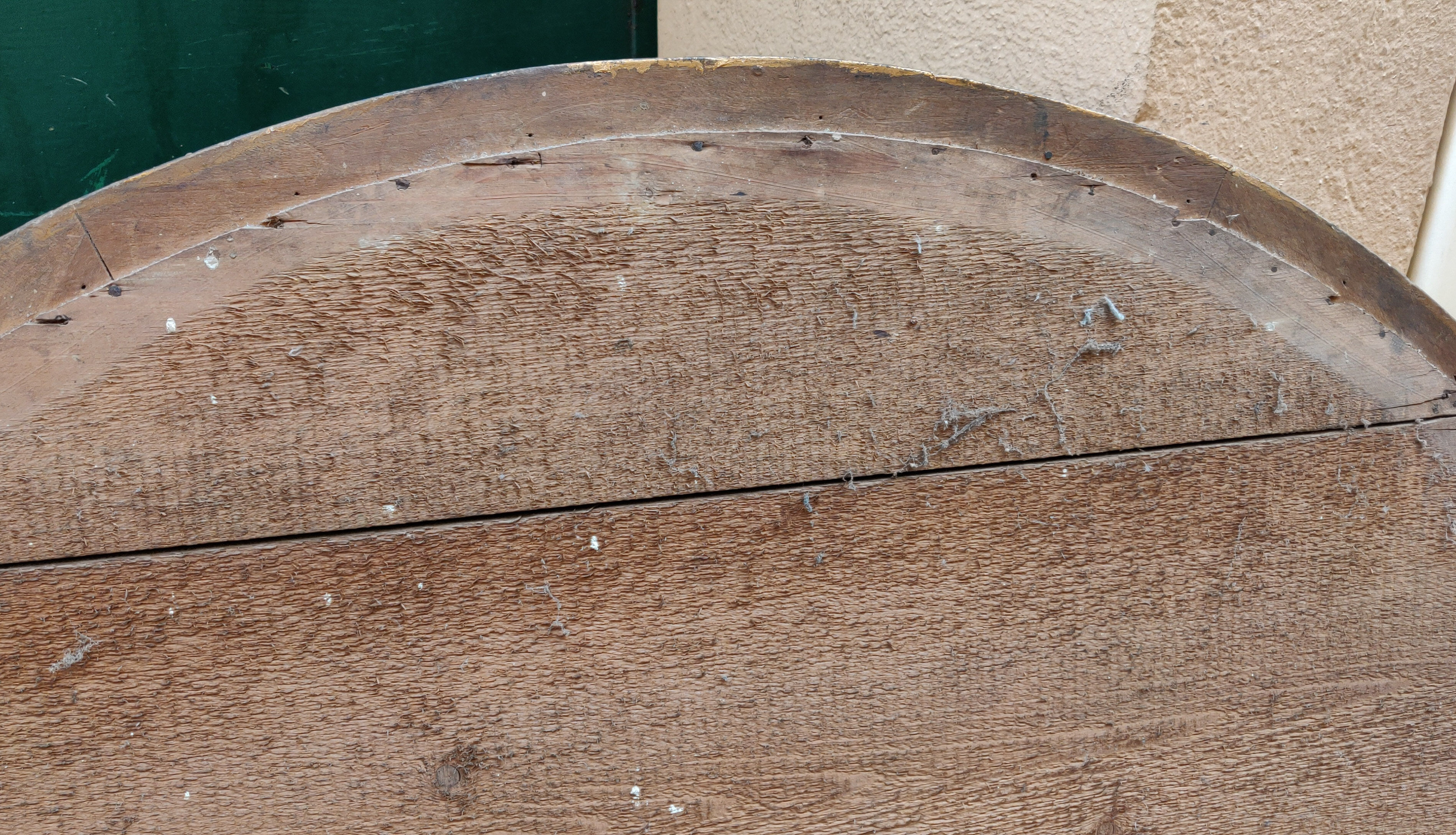 Mirror vaulted wooden end XIX 155x103cm