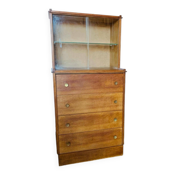 Meuble avec vitrine