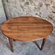 Antique French walnut folding dining table