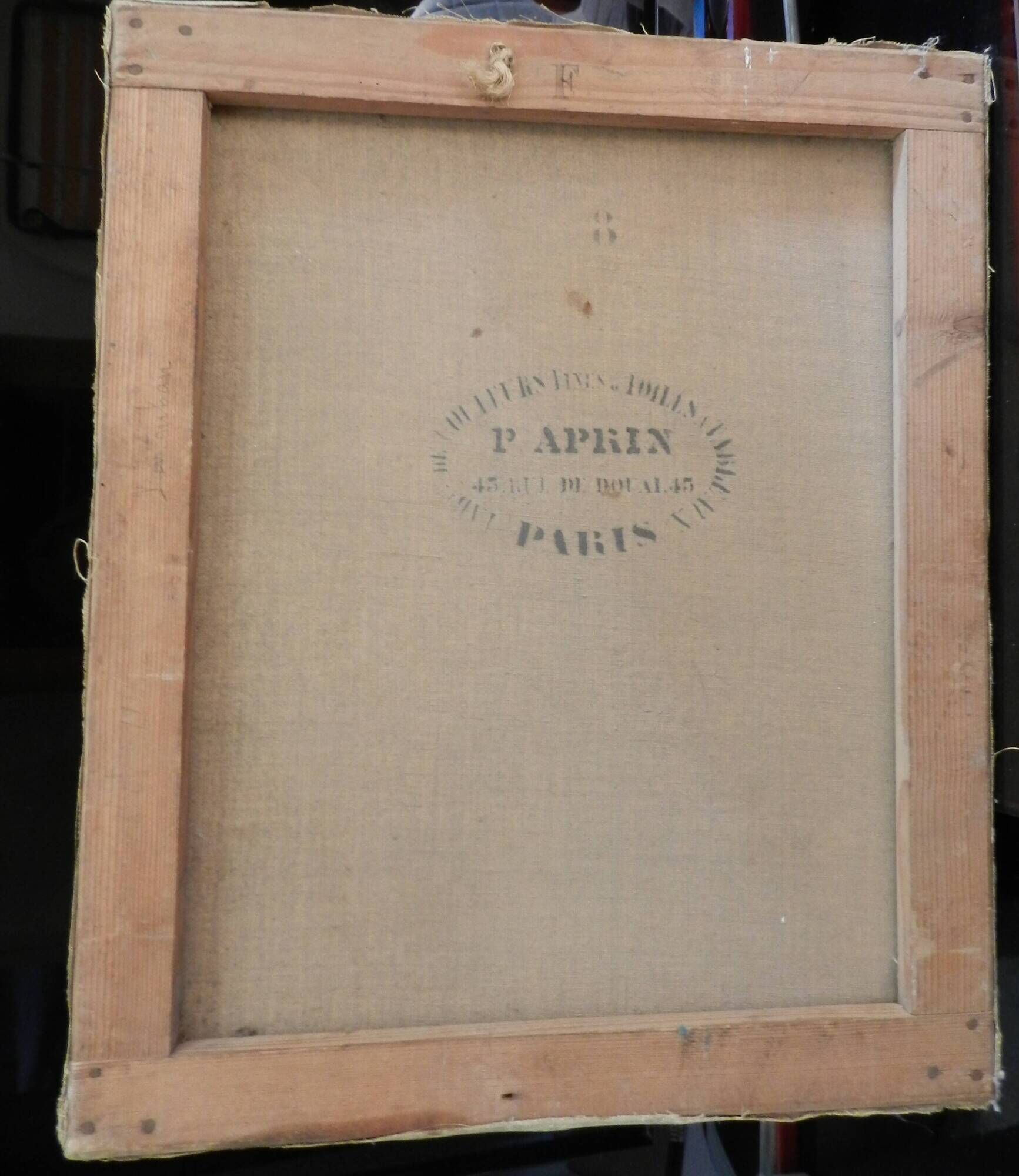 Tableau XIXème peinture à l'huile sur toile