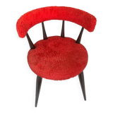 Chaise vintage scandinave moumoute circa 1960