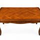 Table de style Louis XV chêne massif à rallonge