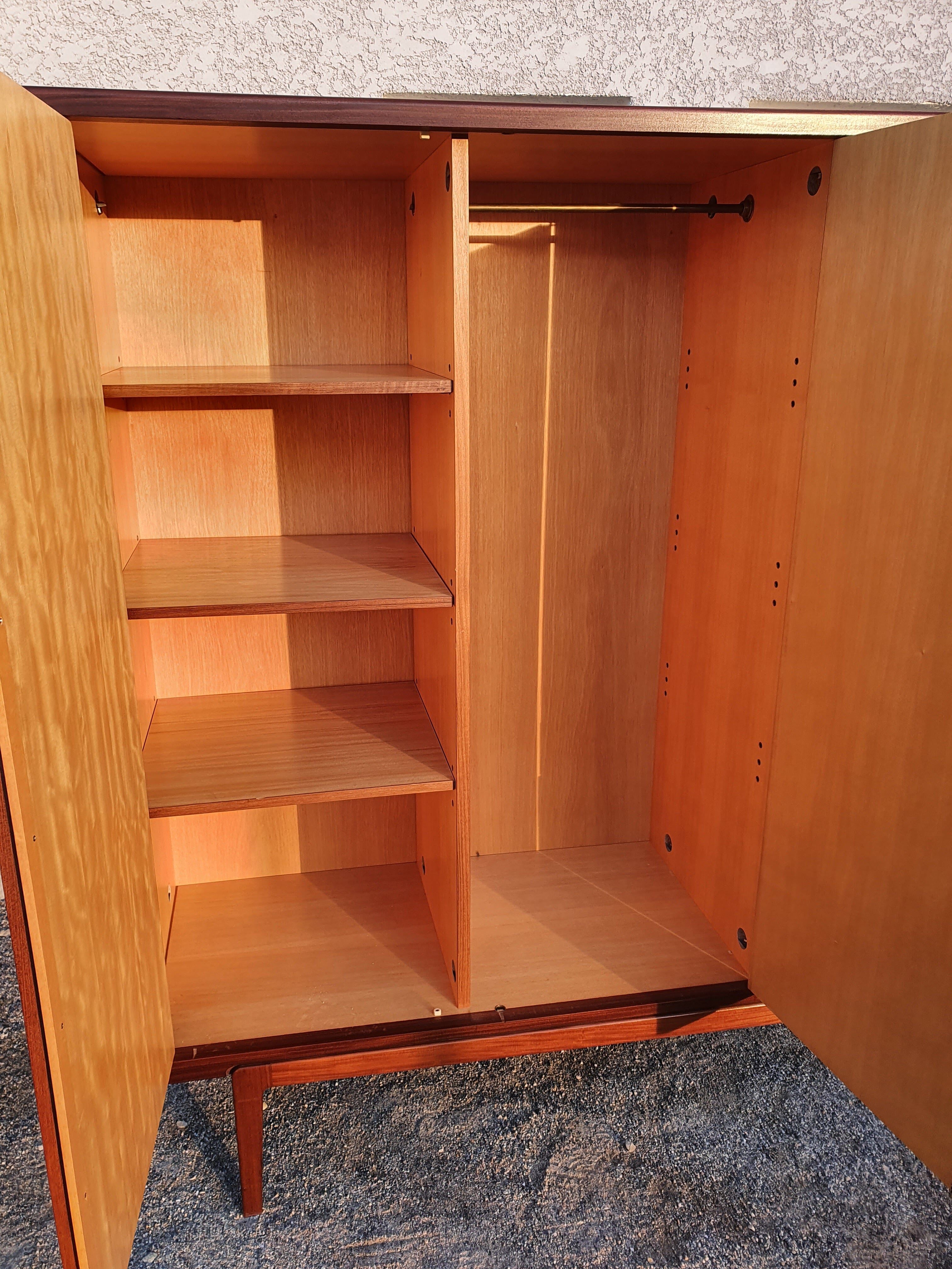 Vintage Scandinavian teak wardrobe