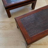 2 wooden bedside tables