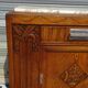 Ancien buffet en chêne et marbre, époque et style Art Déco