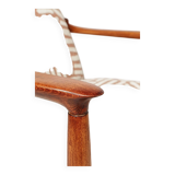 Fauteuil Jacquard Coral Vintage par Edmund Homa GFM 64, années 1960, Pologne Rénové MCM Design