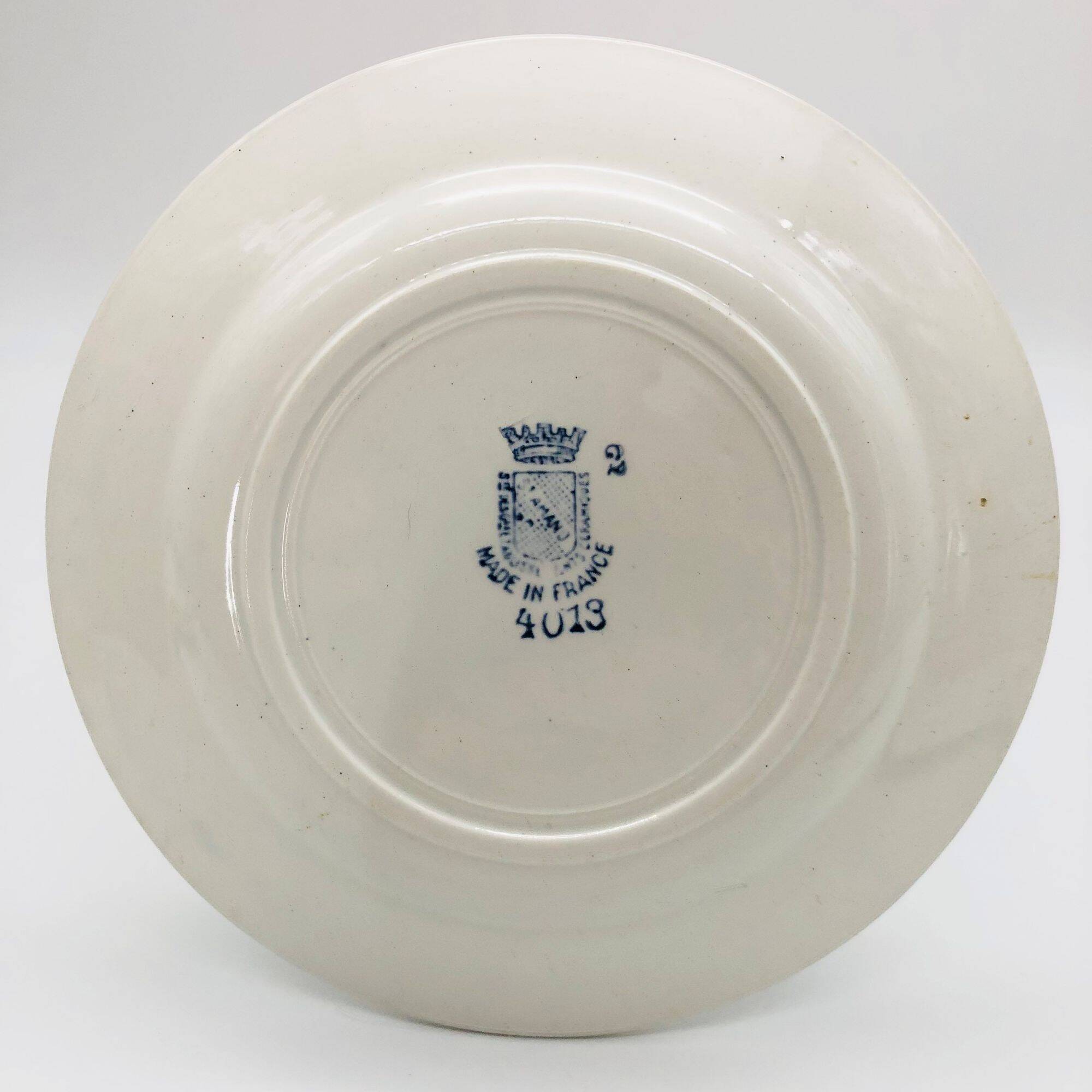 6 dessert plates, "St Amand and Hamage"