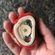 Vintage ceramic salt shaker red pepper