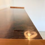 Playful high-gloss highboard with display cabinet