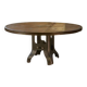 Industrial cable reel table with cast iron base, 1950s