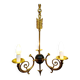 Empire Arrow Chandelier 3 Lights Bronze