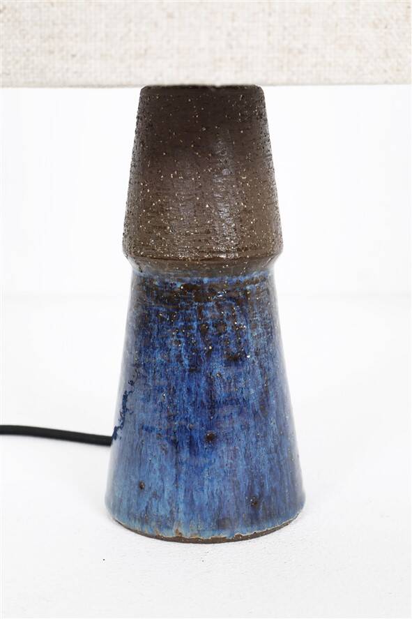 Mid-century Michael Andersen studio ceramic table lamp / handmade / Danish modern design / 1960s