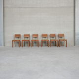 Set of six  art deco dining chairs