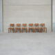 Set of six  art deco dining chairs