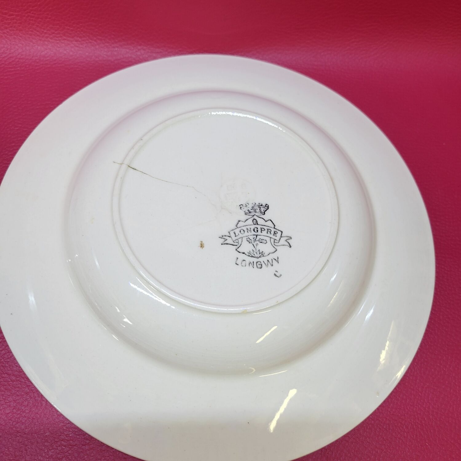 Longwy Longpré 4 old earthenware plates