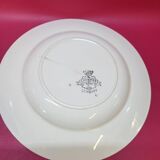 Longwy Longpré 4 old earthenware plates