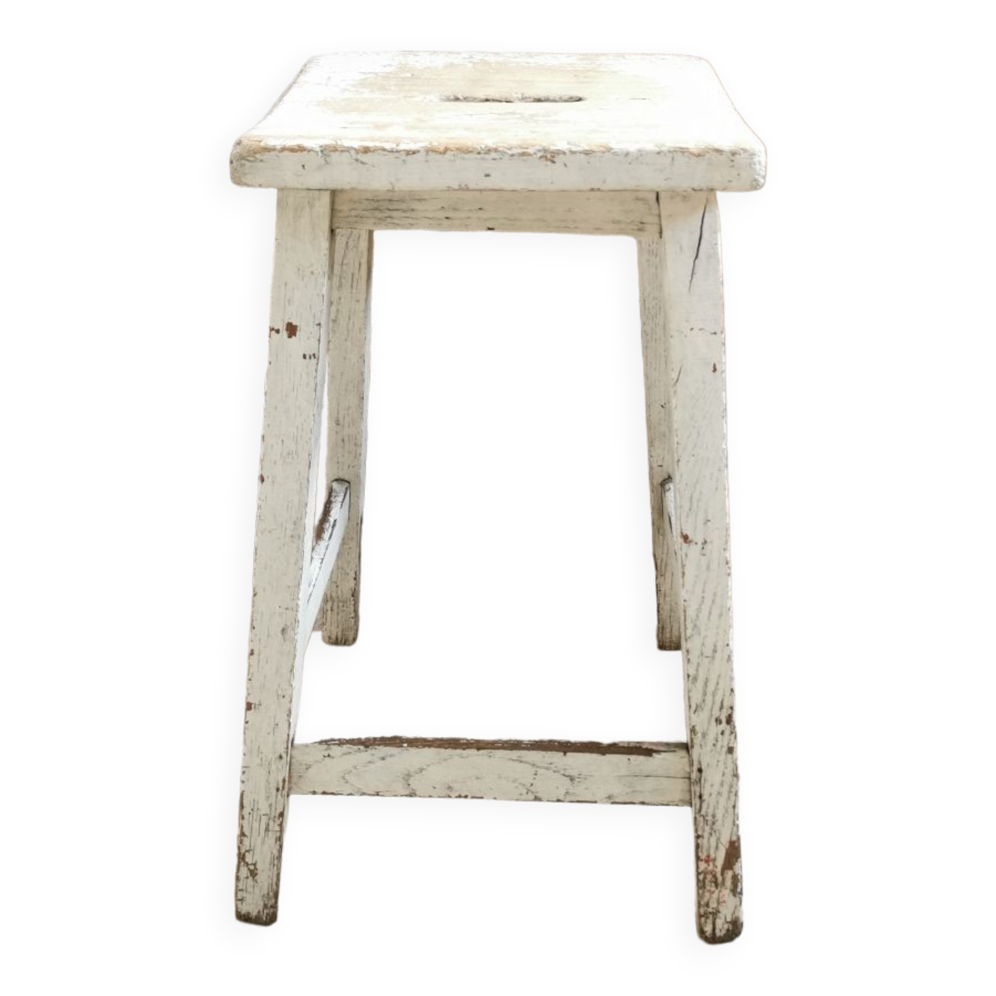 Weathered workshop stool