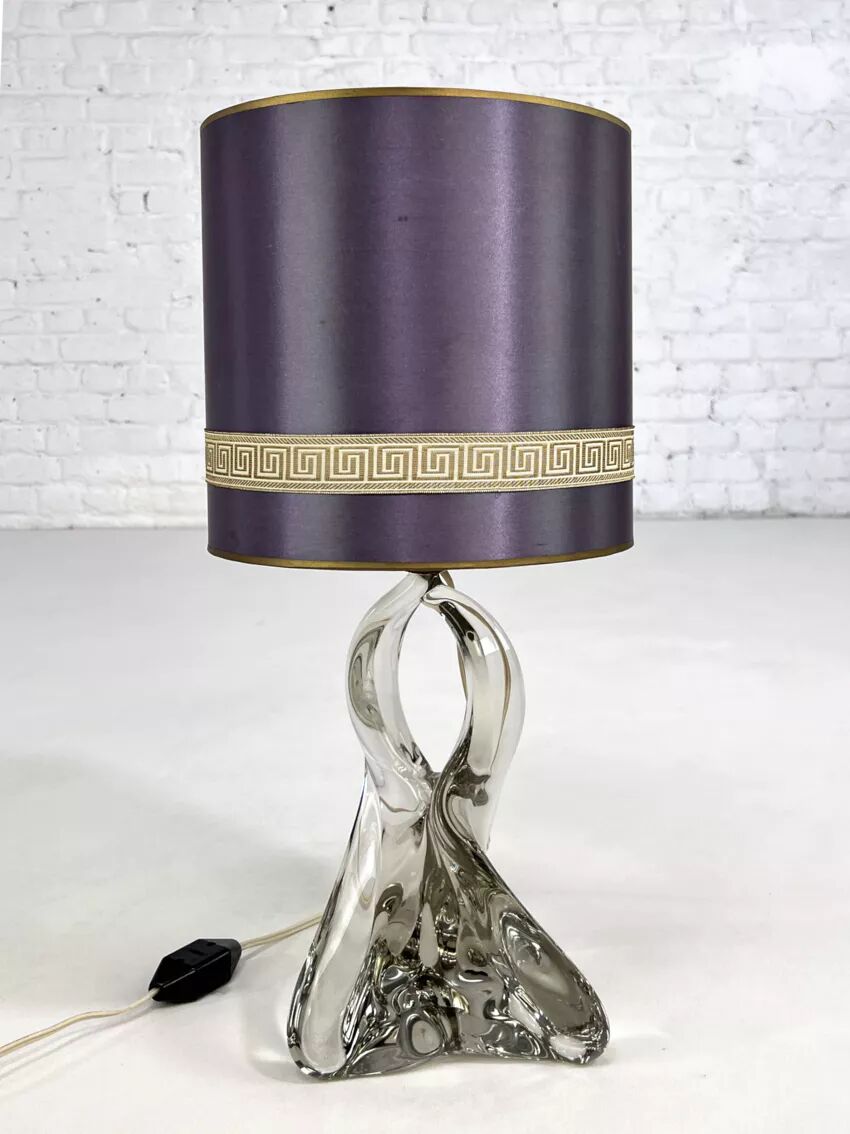 Val Saint Lambert crystal lamp