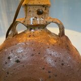 Gourd lamp in vintage stoneware 60s