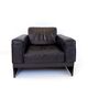 Fauteuil lounge en cuir Matteo Grassi Korium KM 3/1 par Tito Agnoli, 1980