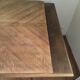 Extendable table with compass feet