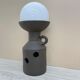 Large Doria Leuchten ceramic table lamp / floor lamp, 1970s