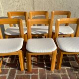 6 vintage chairs Scandinavian design Guilleumas